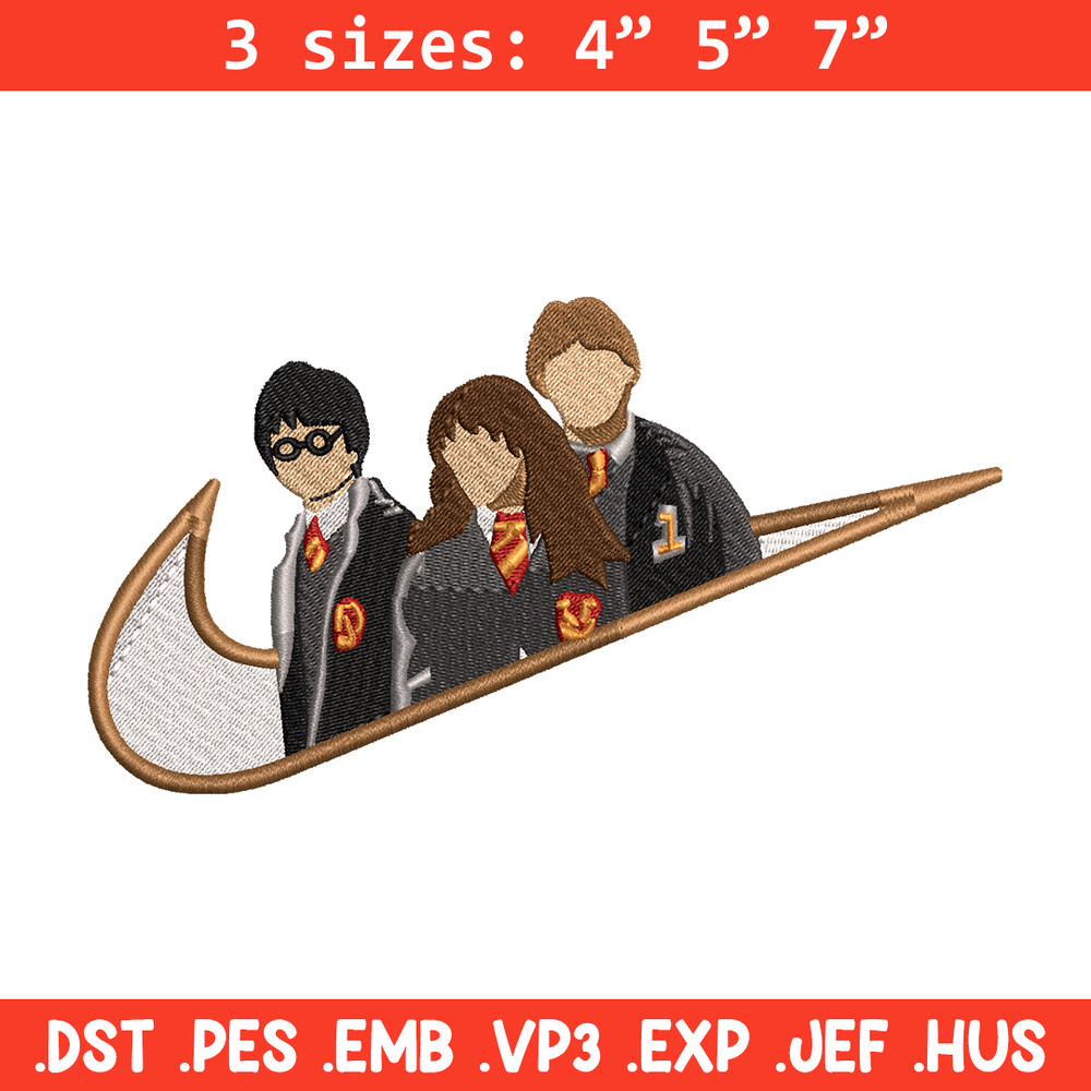 Hary potter friends Nike embroidery design, Hary potter embroidery, Nike design, movie design, Digital download.jpg