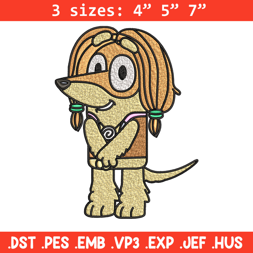 Indy Bluey Embroidery, Bluey cartoon Embroidery, Embroidery File, cartoon design, cartoon shirt, Digital download..jpg