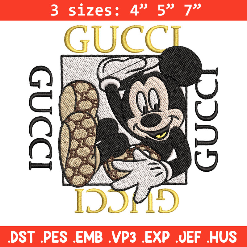 Mickey box gucci Embroidery Design, Gucci Embroidery, Brand Embroidery, Logo shirt, Embroidery File, Digital download.jpg
