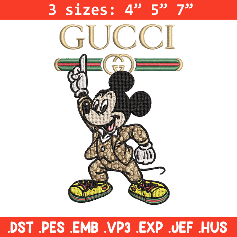 Mickey gucci Embroidery Design, Gucci Embroidery, Embroidery File,Logo shirt, Sport Embroidery, Digital download.jpg