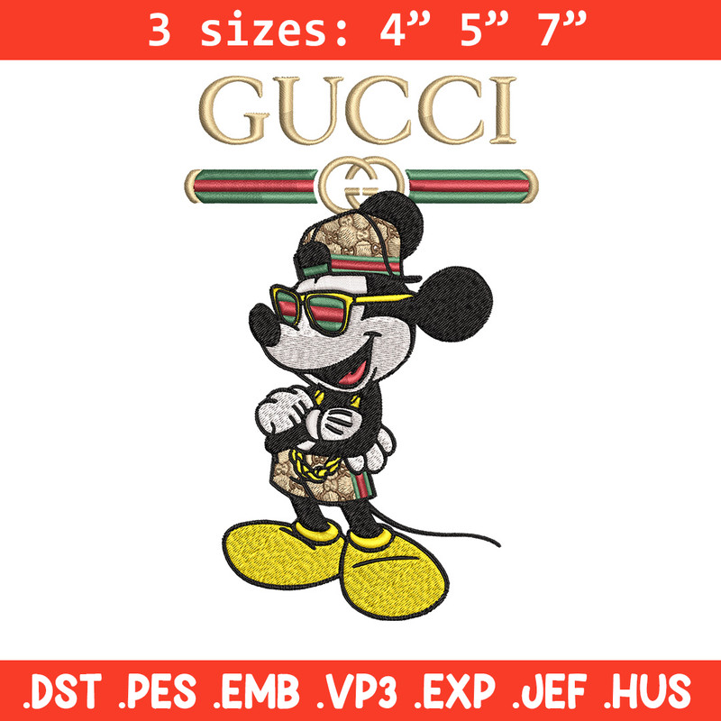 Mickey gucci Embroidery Design,Gucci Embroidery, Embroidery File, Logo shirt, Sport Embroidery, Digital download.jpg