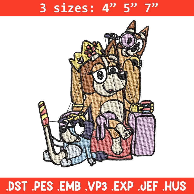 Mum Bluey bingo Embroidery, bluey Embroidery, Embroidery File, cartoon shirt, cartoon design, Digital download..jpg