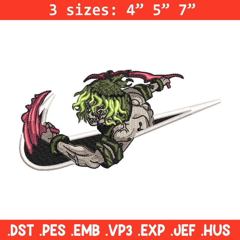 Nike Gyutaro embroidery design, Kimetsu no Yaiba embroidery, nike design, anime shirt, digital download.jpg
