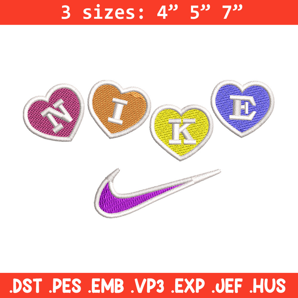 Nike heart embroidery design, Logo embroidery, Nike design, Embroidery shirt, Embroidery file, Digital download.jpg