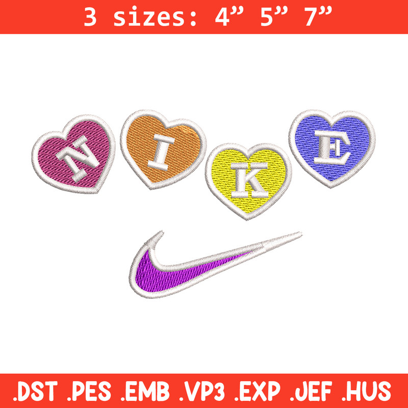 Nike heart embroidery design, Logo embroidery, Nike design, Embroidery shirt, Embroidery file, Digital download.jpg