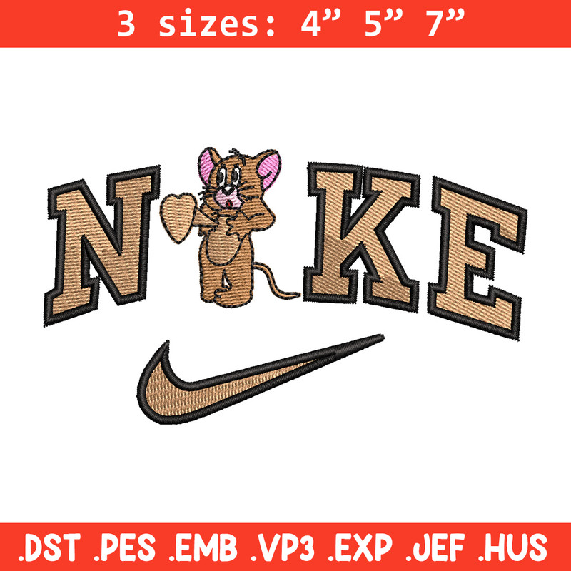 Nike jerry embroidery design, Jerry embroidery, Nike design, Embroidery shirt, Embroidery file, Digital download.jpg