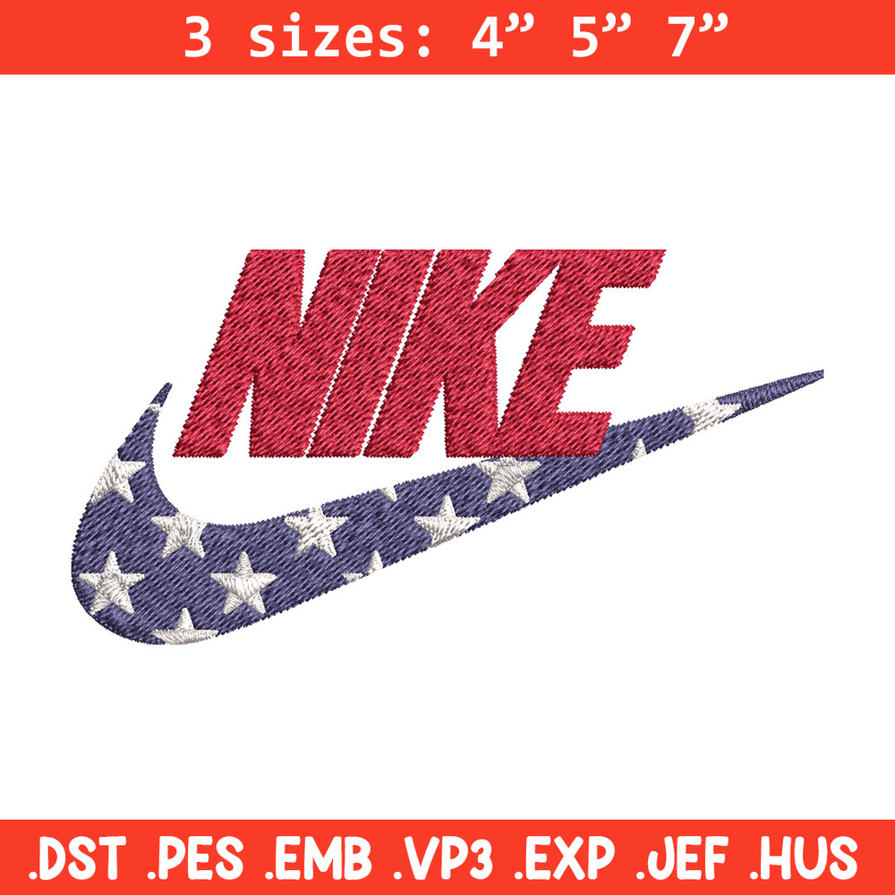 Nike red x star Embroidery Design, Brand Embroidery, Nike Embroidery, Embroidery File, Logo shirt, Digital download.jpg