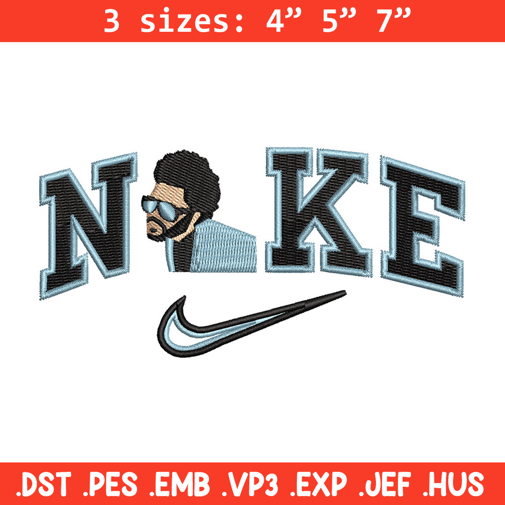 Nike weeknd embroidery design, The weeknd embroidery, Nike design, Embroidery shirt, Embroidery file, Digital download.jpg