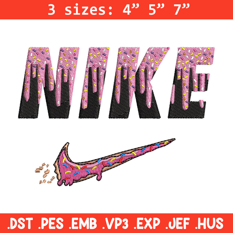 Nike x donnut embroidery design, Donut embroidery, Nike design, Embroidery shirt, Embroidery file, Digital download.jpg