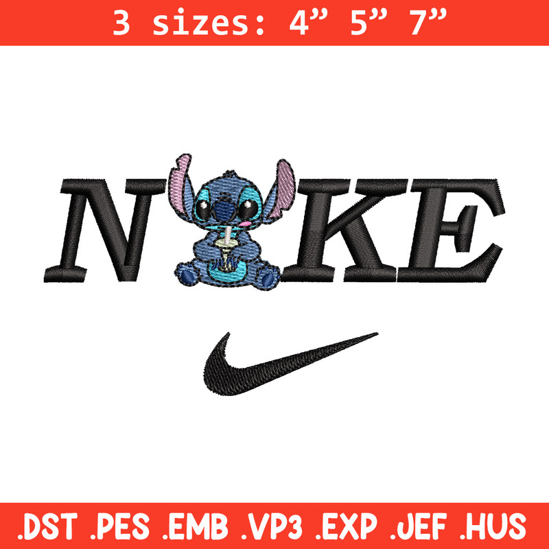 Nike x stitch embroidery design, Stitch embroidery, Nike design, Embroidery shirt, Embroidery file, Digital download.jpg