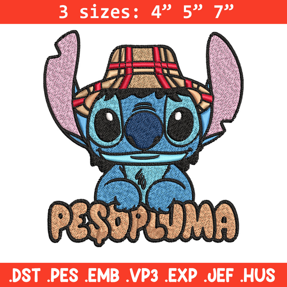 Peso Pluma Stitch Embroidery design, Peso Pluma Stitch Embroidery, cartoon design, Embroidery File, Digital download..jpg