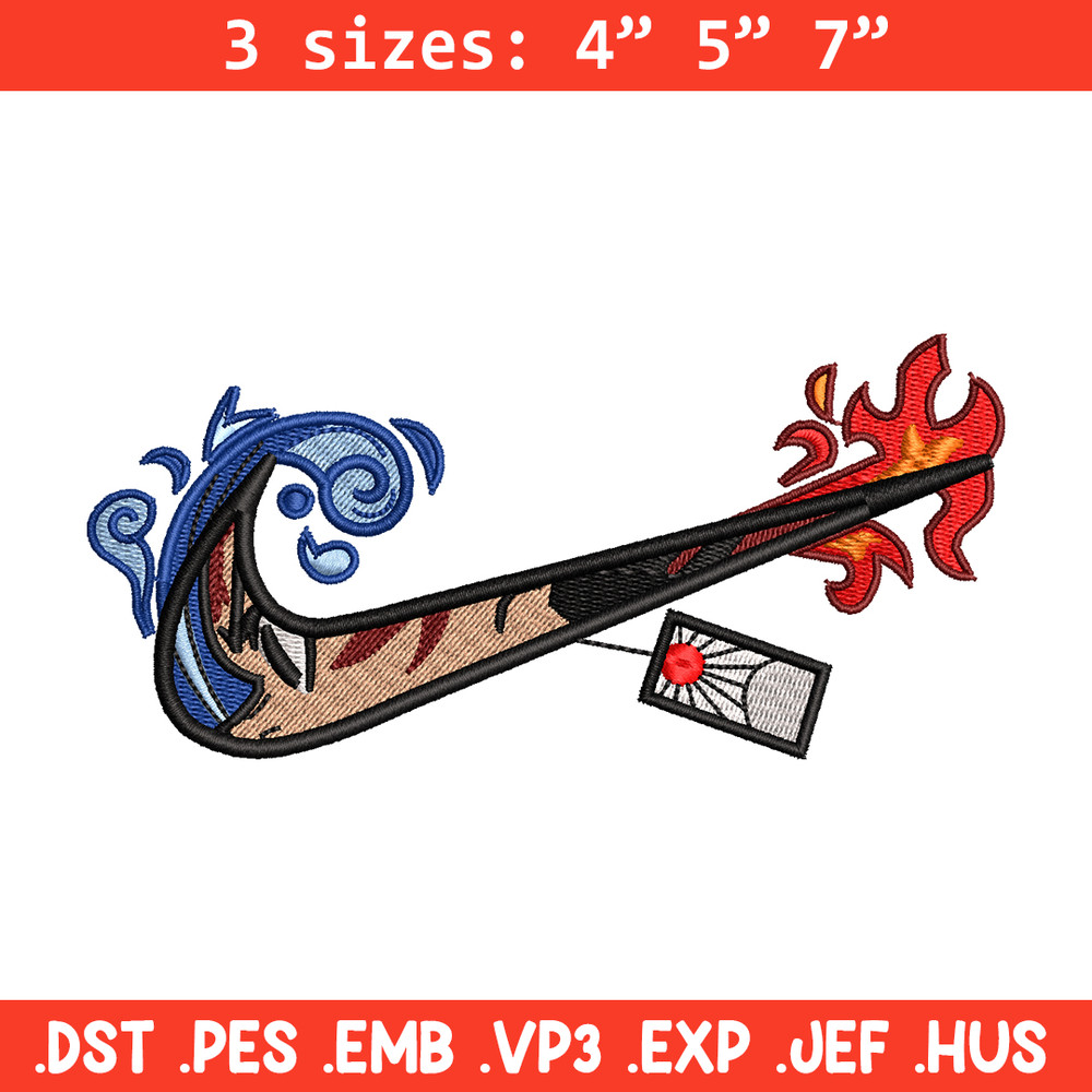 Tanjiro nike embroidery design, Kimetsu no Yaiba embroidery, nike design, anime shirt, digital download.jpg