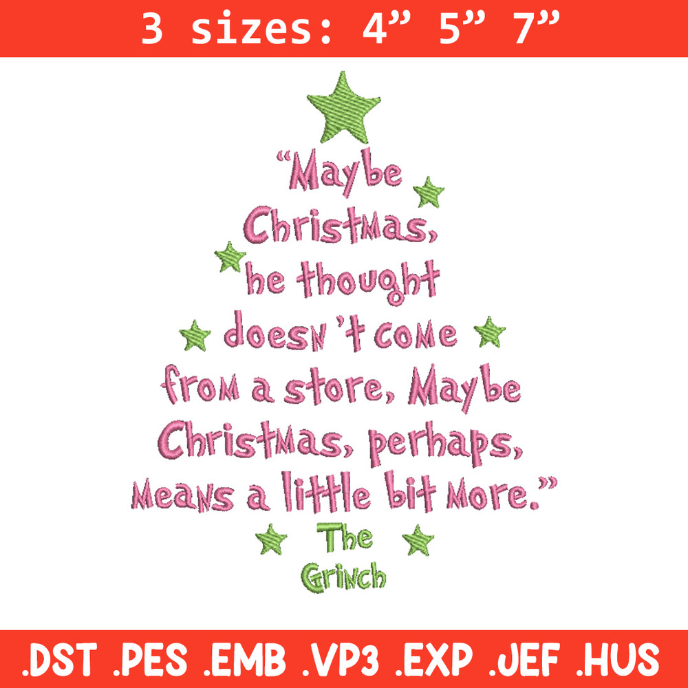 The Grinch embroidery design, Grinch embroidery, Chrismas design, Embroidery shirt,Embroidery file,Digital download.jpg