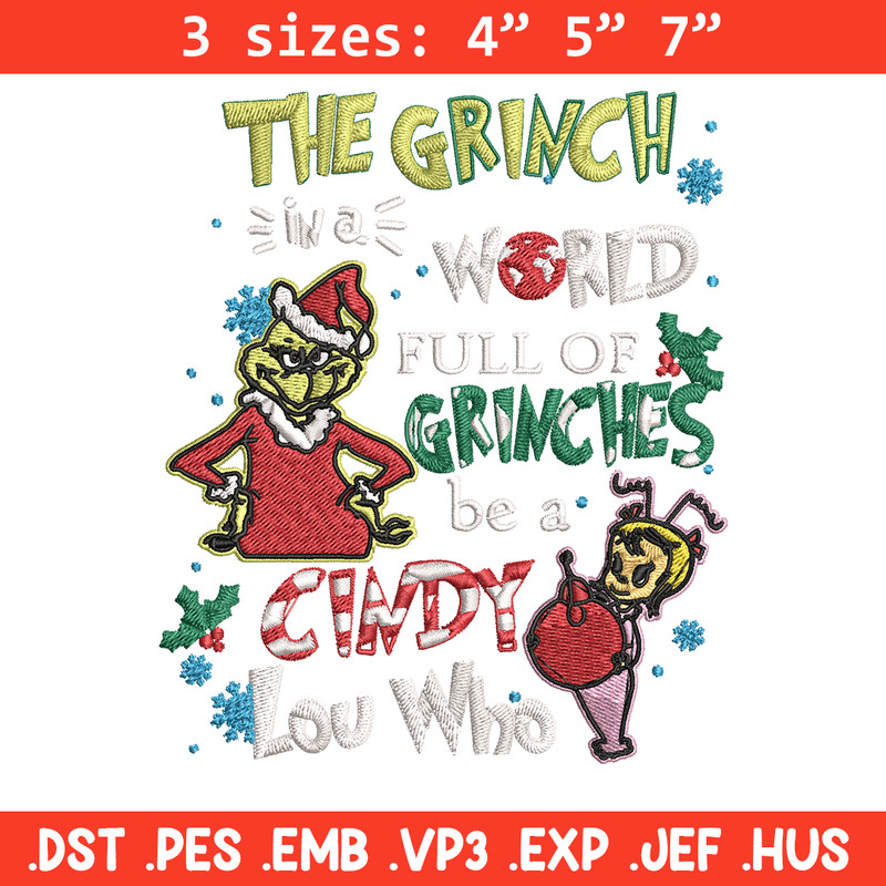 The grinch logo Embroidery design, Grinch christmas Embroidery, Grinch design, Embroidery File, Instant download.jpg