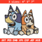 Bluey and Bingo Embroidery, Bluey Embroidery, Embroidery File, cartoon design, cartoon shirt, Digital download..jpg