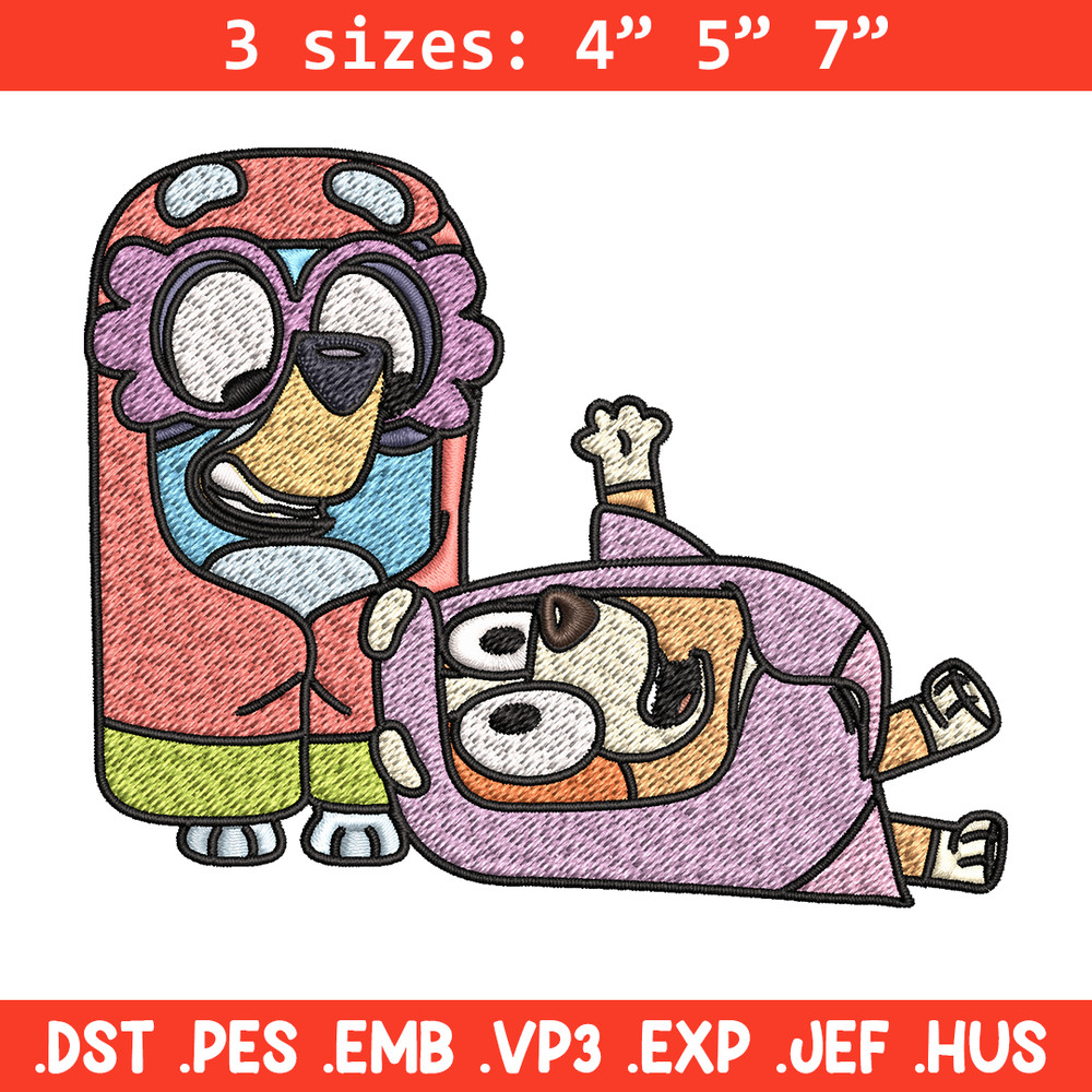Bluey bingo Embroidery design, Bluey bingo Embroidery, Embroidery File, cartoon design, cartoon shirt, Digital download.jpg