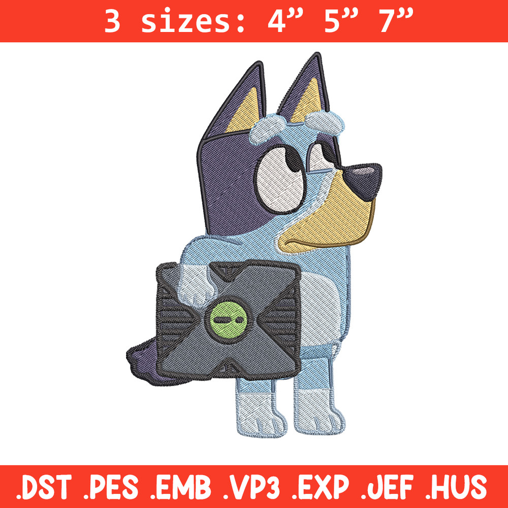Bluey cartoon Embroidery, Bluey Embroidery, Embroidery File, cartoon design, cartoon shirt, Digital download..jpg