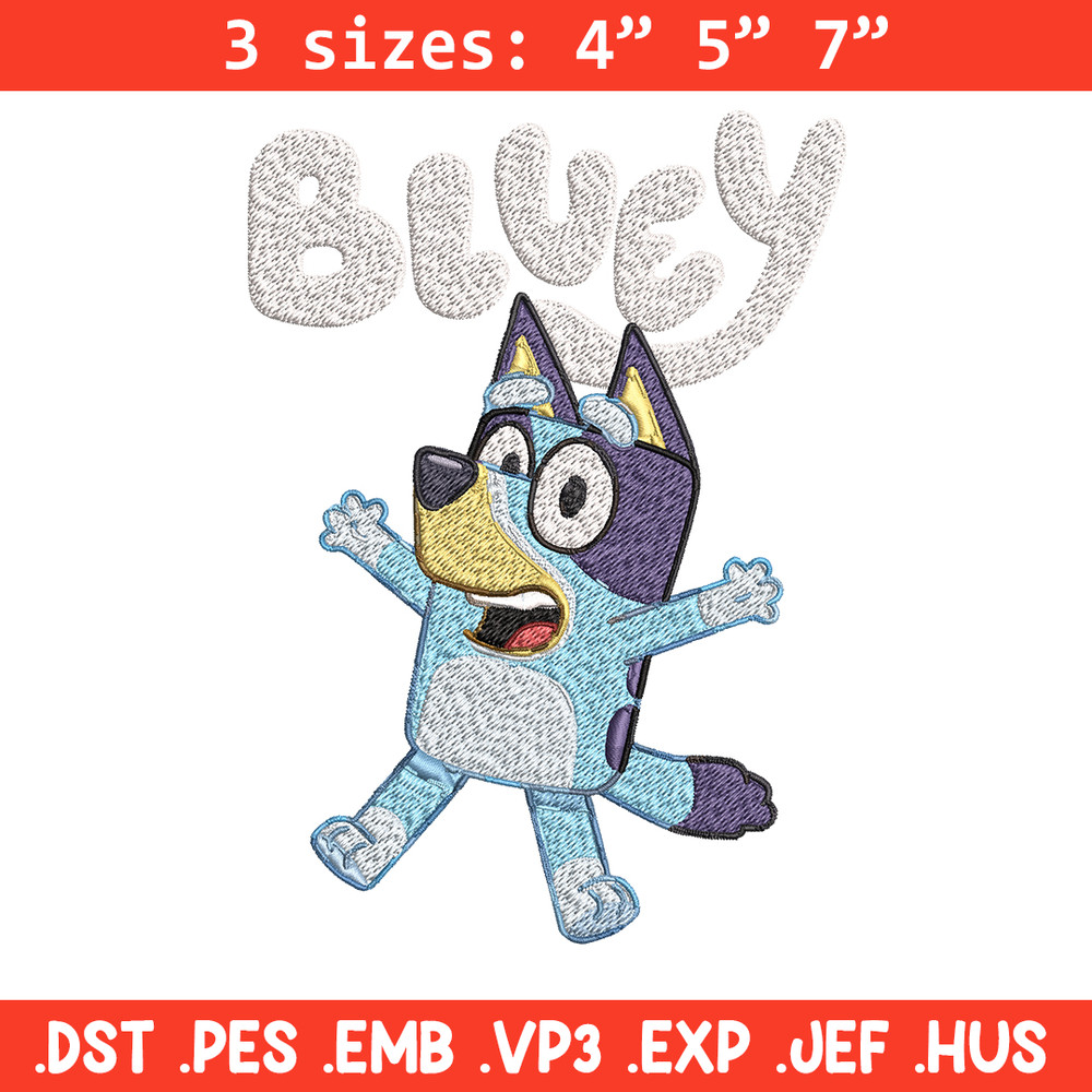 Bluey Embroidery, Bluey Cartoon Embroidery, cartoon Embroidery, cartoon shirt, Embroidery File, Instant download..jpg