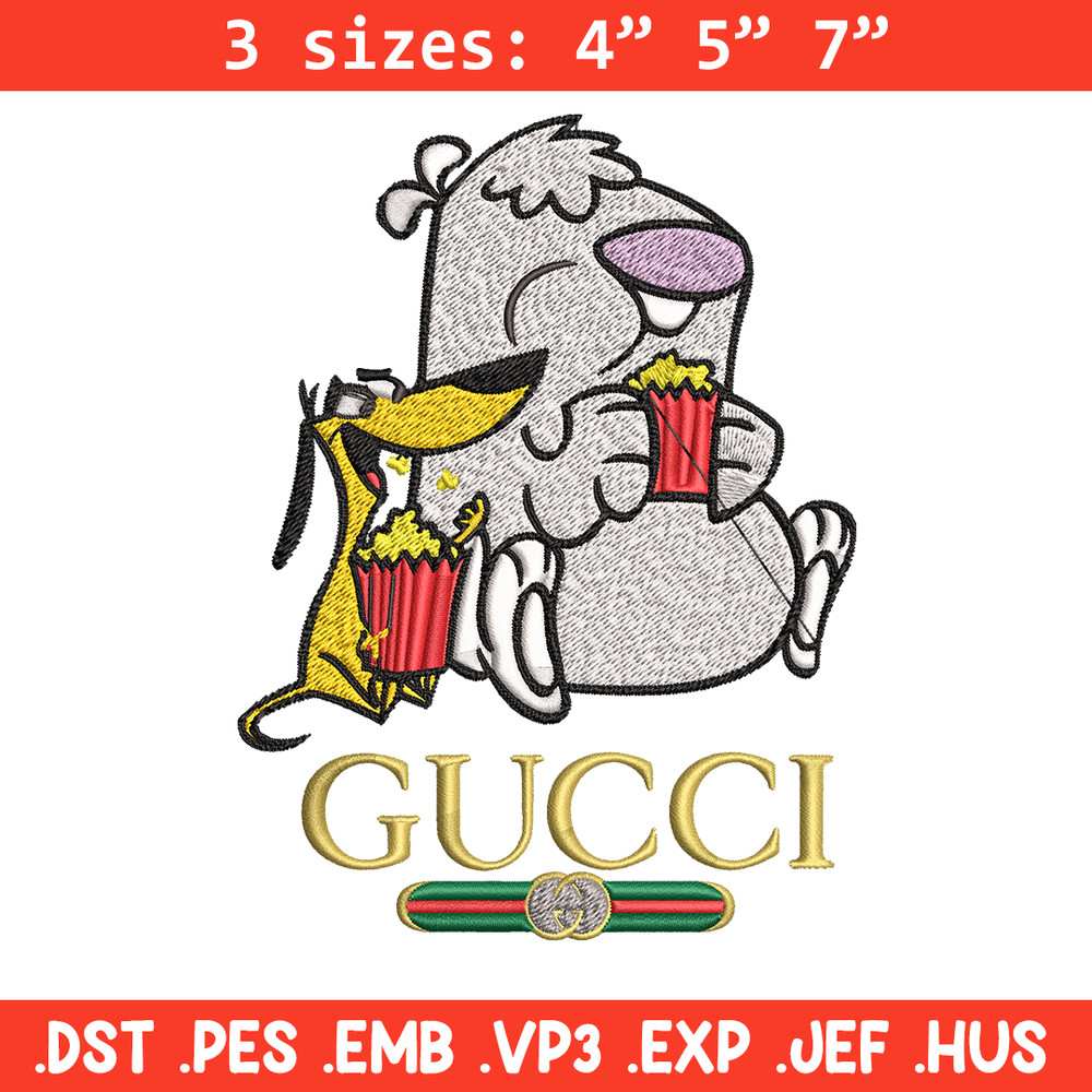 Cartoon Gucci Embroidery design, Cartoon Gucci Embroidery, cartoon design, Embroidery File, Gucci logo, Digital download.jpg