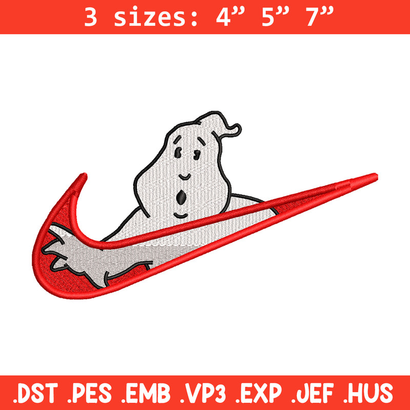 Casafantasmas nike embroidery design, Ghostbusters embroidery, nike design, movie design, movie shirt, Digital download.jpg