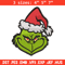 Christmas Grinch Face Embroidery design, Grinch christmas Embroidery, Embroidery File, Grinch design, Instant download..jpg