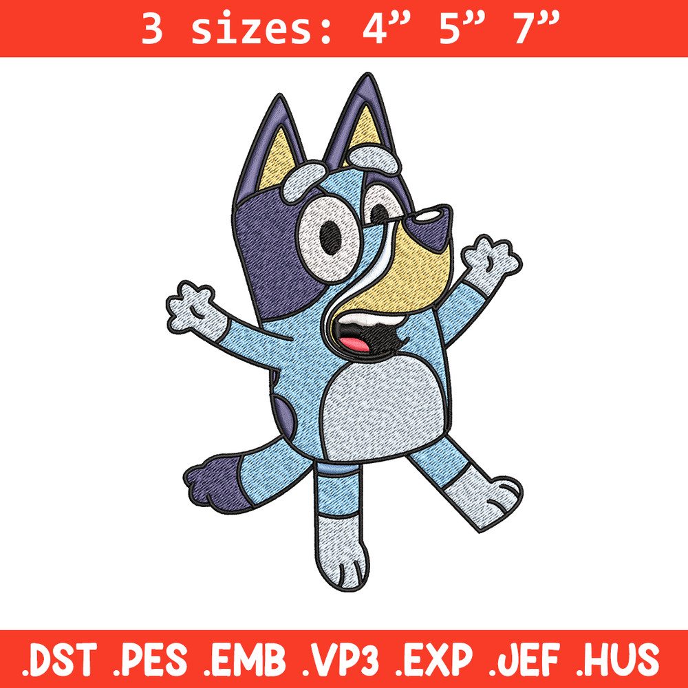 Dad Bluey Embroidery, Bandit Heeler Embroidery, Embroidery File, cartoon design, cartoon shirt, Digital download..jpg