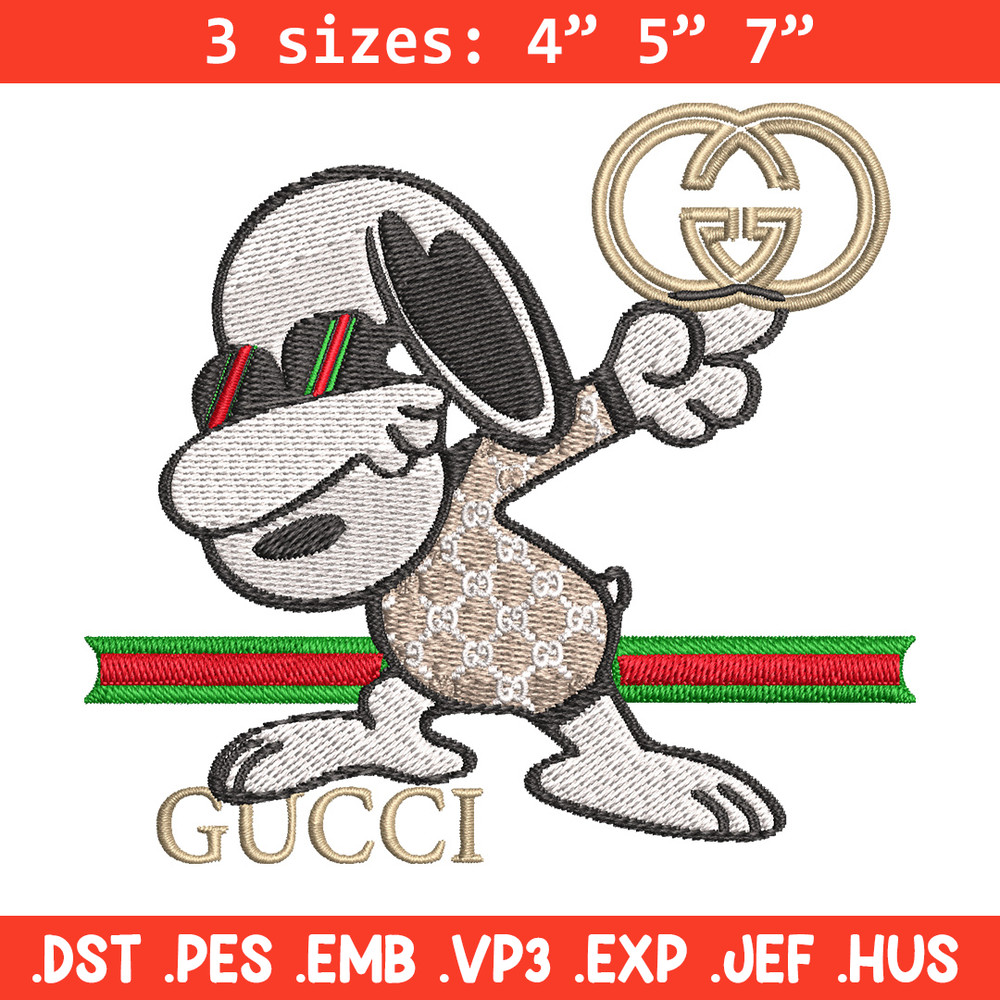 Dog cute gucci Embroidery Design, Gucci Embroidery, Embroidery File, Logo shirt, Sport Embroidery, Digital download..jpg