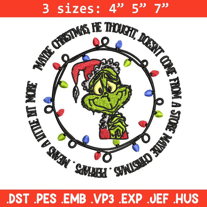 Grinch santa logo Embroidery design, Grinch merry christmas Embroidery, Grinch design, Embroidery File, Instant download.jpg