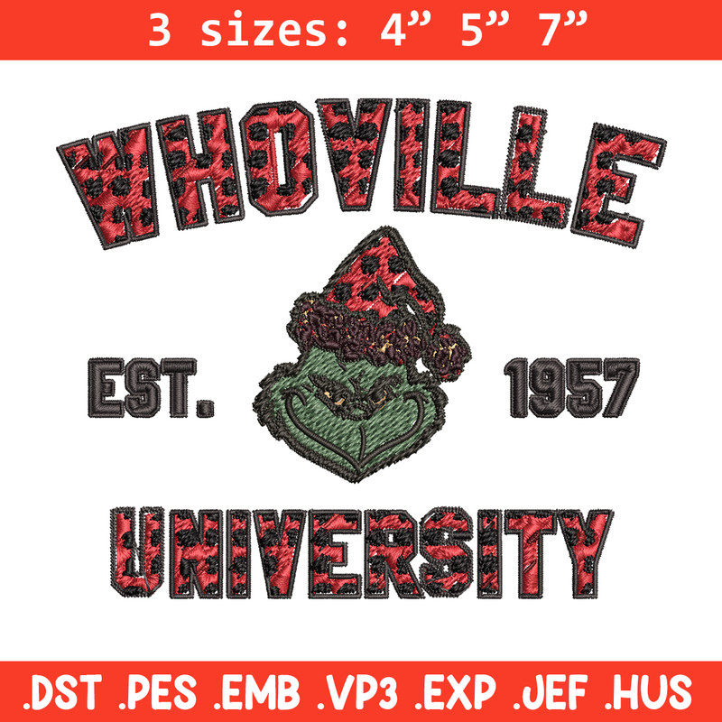 Grinch Whoville University Christmas Embroidery design, Grinch Christmas Embroidery, Grinch design, Digital download..jpg