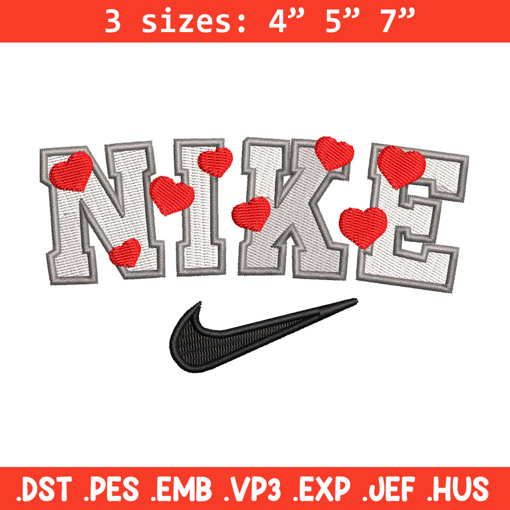Heart nike embroidery design, Heart embroidery, Nike design, Embroidery shirt, Embroidery file,Digital download.jpg