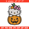 Hello Kitty With Pumpkin Embroidery design, Hellokitty Embroidery, cartoon design, Embroidery File, Digital download.jpg