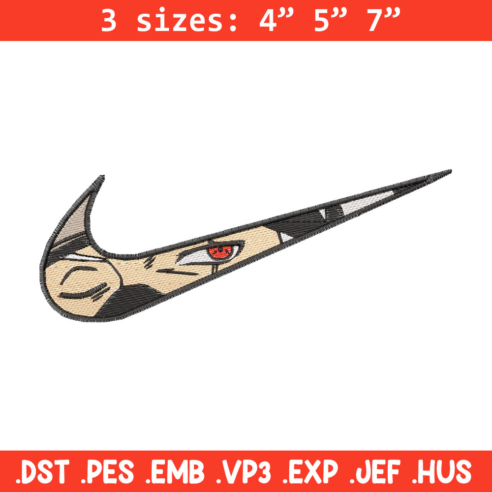 Kakashi Hatake eyes Nike embroidery design, Naruto embroidery, nike design, anime design, anime shirt, Digital download.jpg