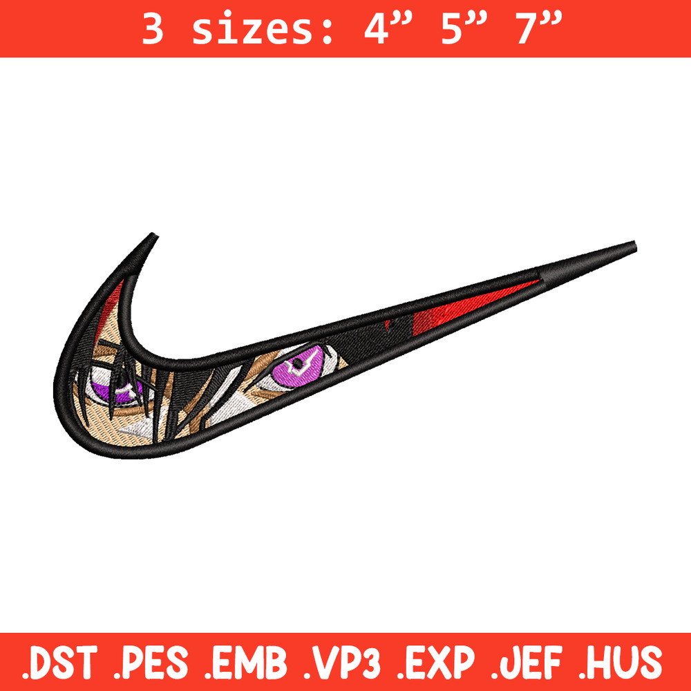 Lelouch vi Britannia Nike embroidery design, anime embroidery, nike design, anime design, anime shirt, Digital download.jpg