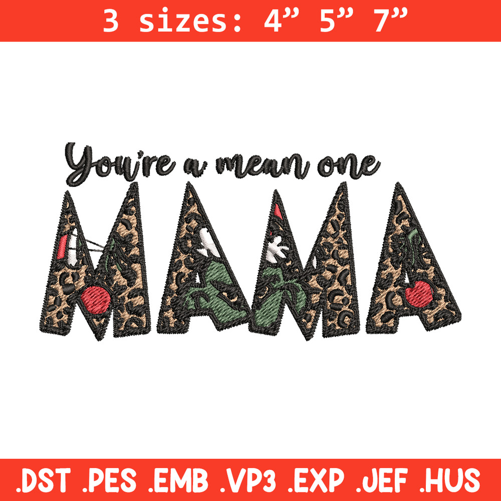 Mama Grinch Embroidery design, Mama Grinch Embroidery, logo design, Embroidery File, logo shirt, Instant download..jpg