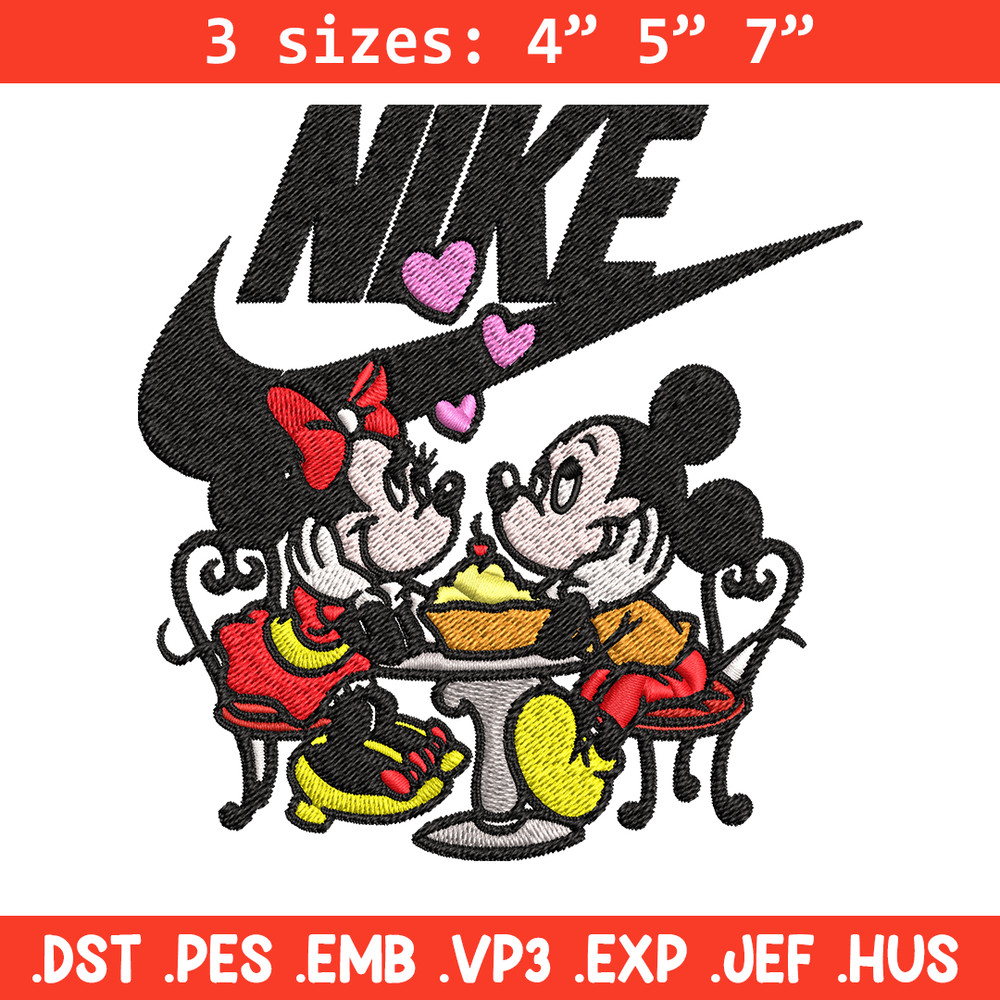 Mickey and Minnie mouse Nike Embroidery design, Disney Embroidery, Nike design, Embroidery file, Instant download..jpg