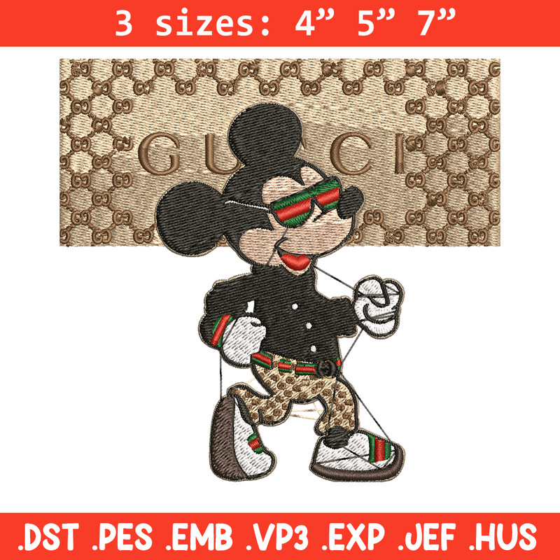 Mickey gucci Embroidery Design, Gucci Embroidery, Embroidery File, Logo shirt,Sport Embroidery, Digital download.jpg