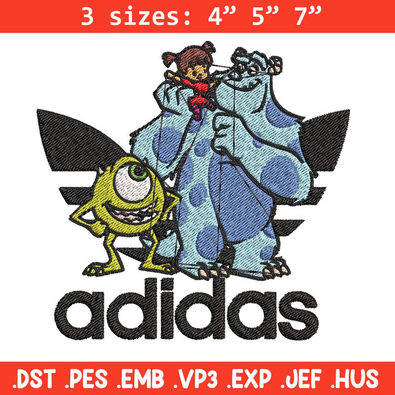 Monster disney Embroidery Design, Adidas Embroidery, Brand Embroidery, Embroidery File,Logo shirt,Digital download.jpg