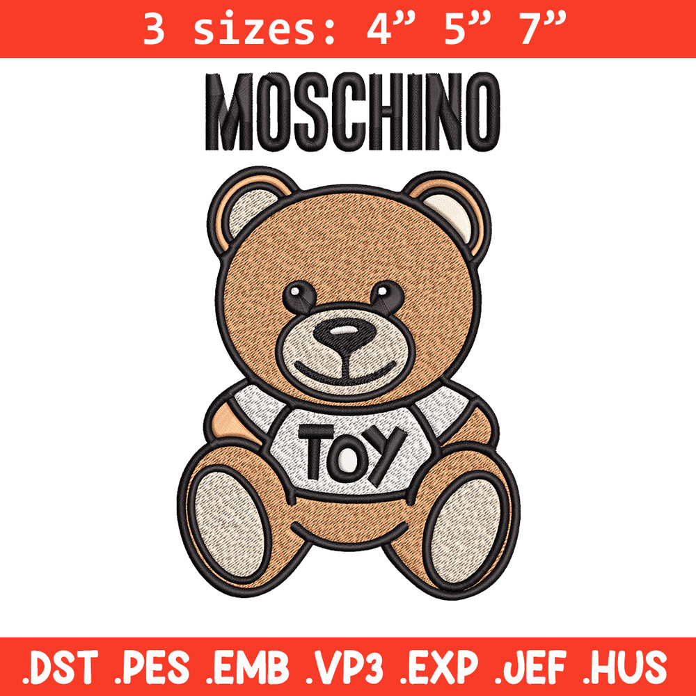 Moschino Kids Teddy logo Embroidery design, Moschino Embroidery, logo design, Embroidery File, Instant download..jpg