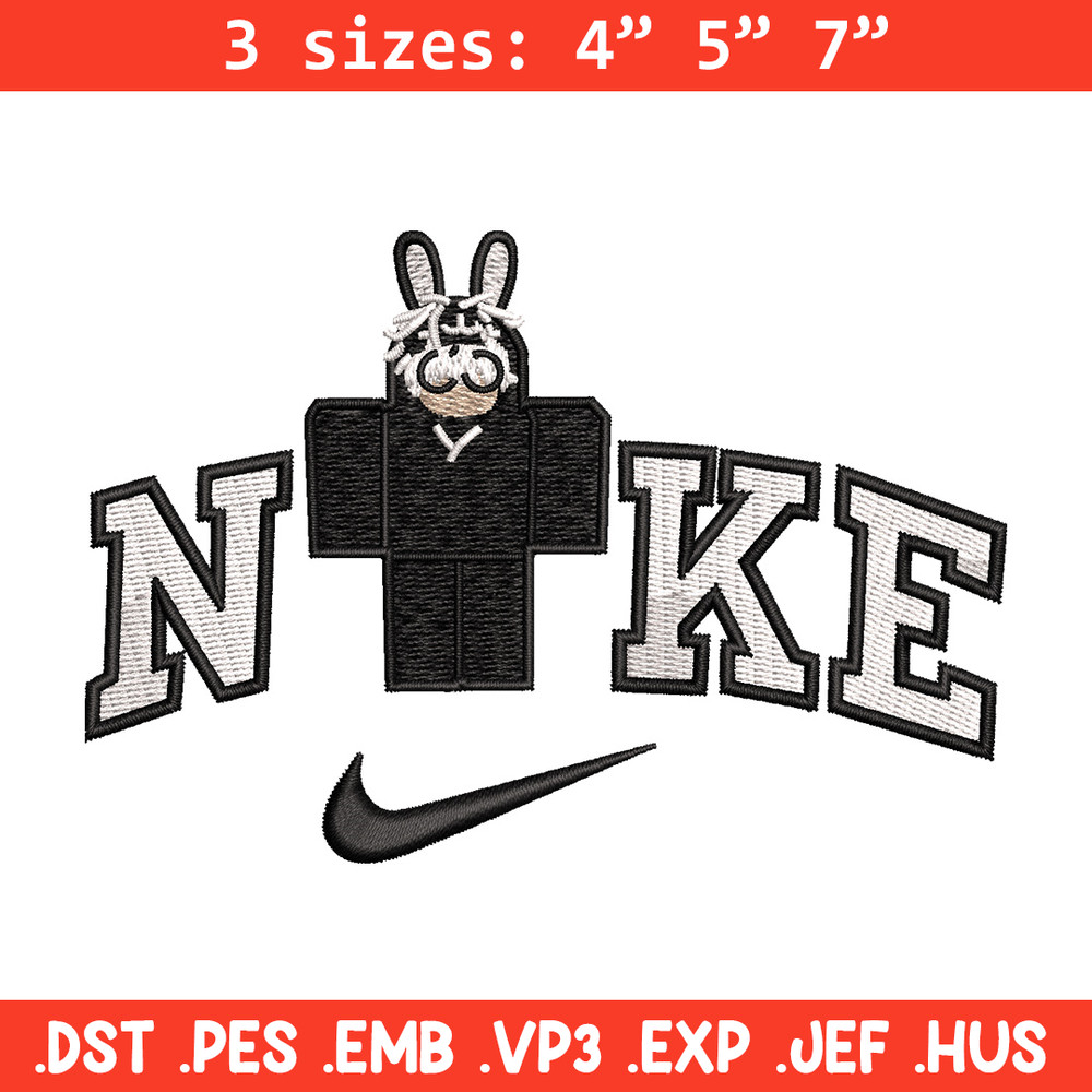 Nike bunny lego embroidery design, Bunny embroidery, Nike design, Embroidery shirt, Embroidery file, Digital download.jpg