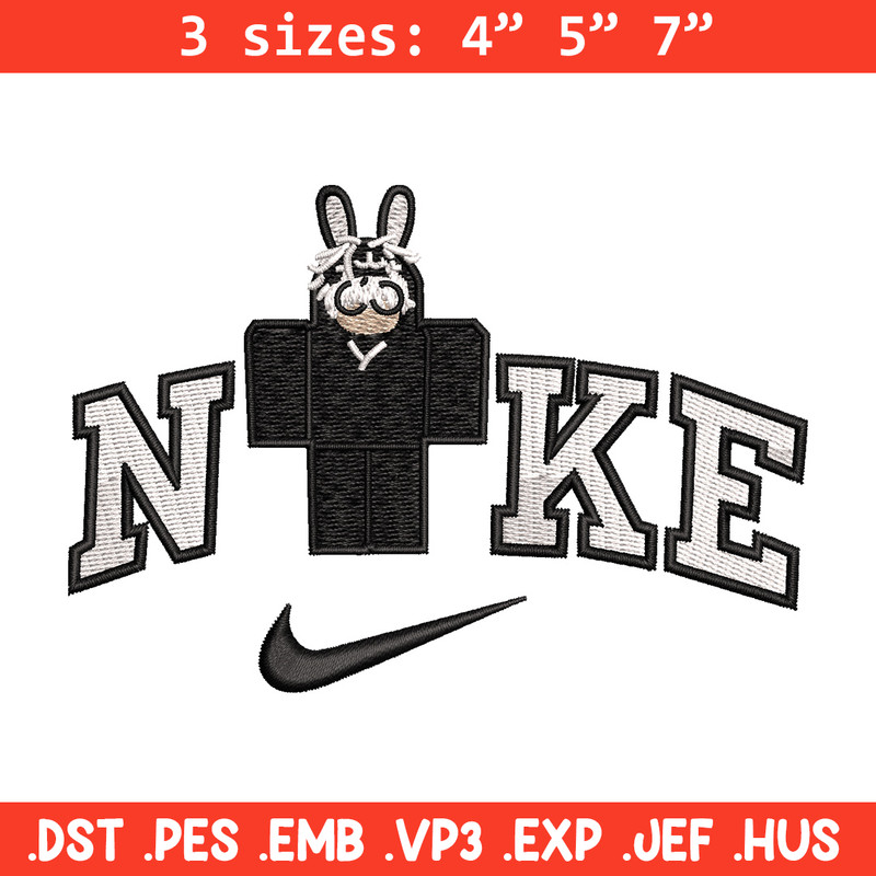 Nike bunny lego embroidery design, Bunny embroidery, Nike design, Embroidery shirt, Embroidery file, Digital download.jpg