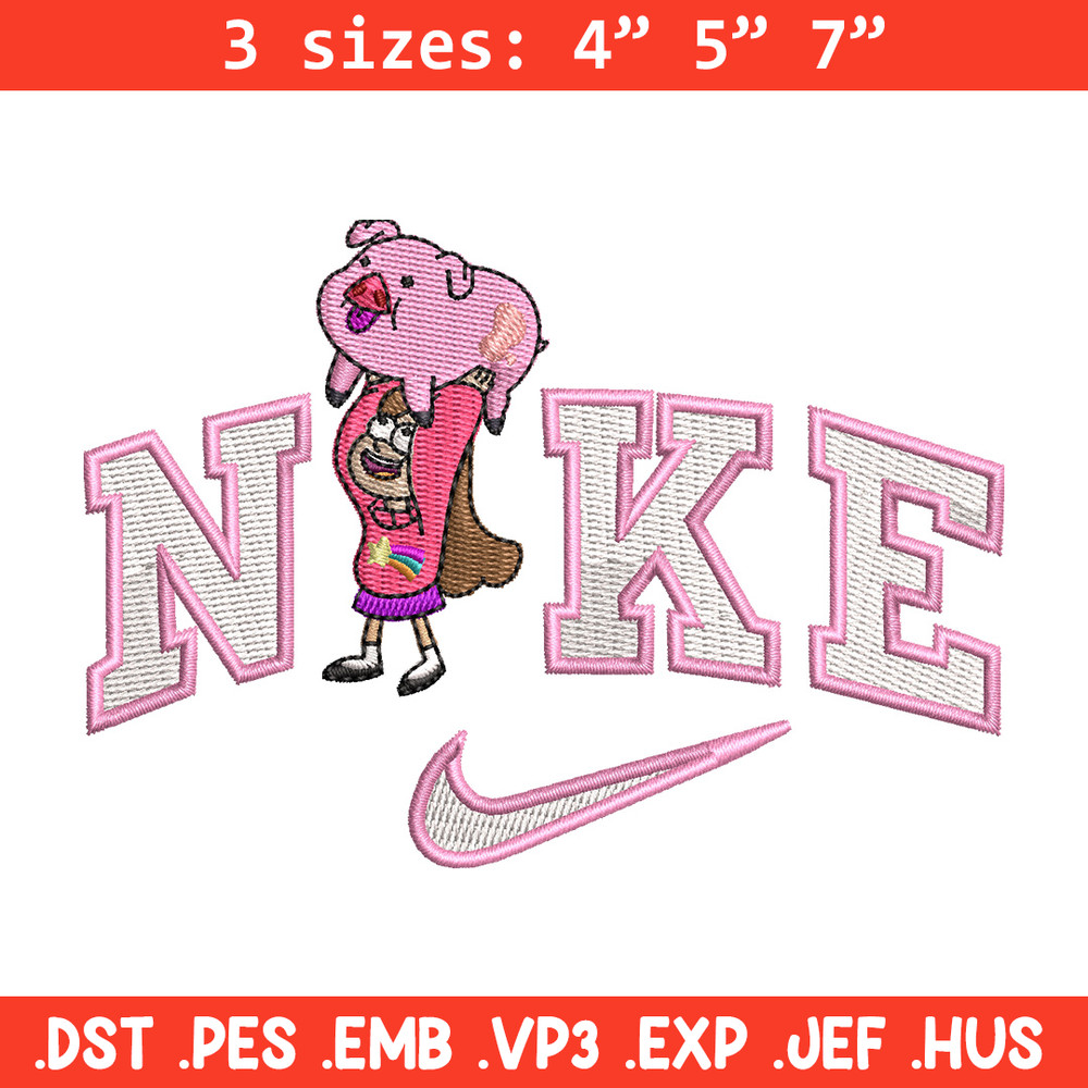 Nike girl pig embroidery design, Nike embroidery, Nike design, Embroidery shirt, Embroidery file,Digital download.jpg