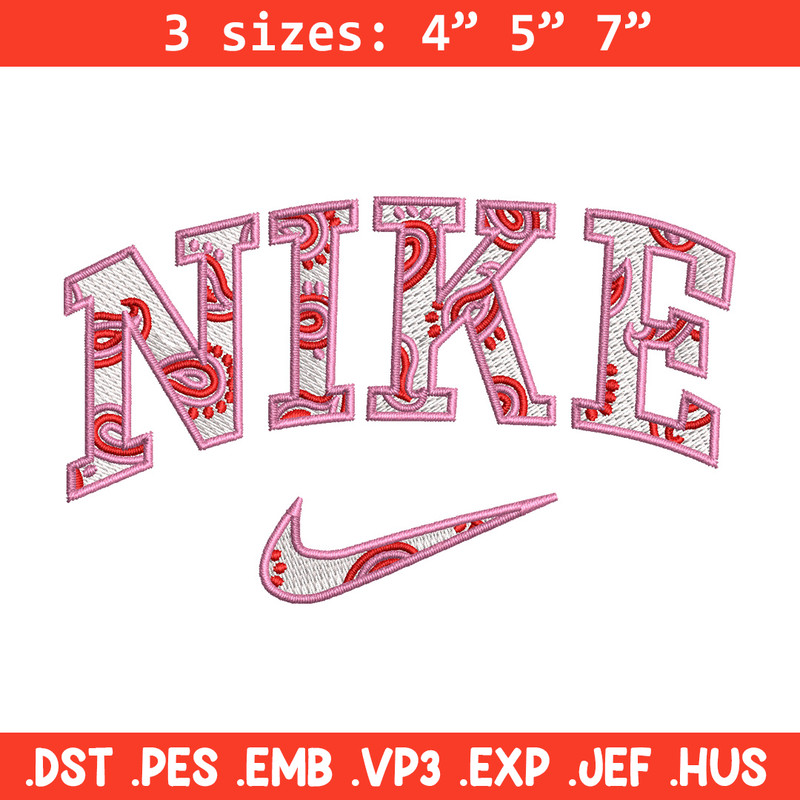 Nike pink embroidery design, Nike embroidery, Emb design, Embroidery shirt, Embroidery file, Digital download.jpg