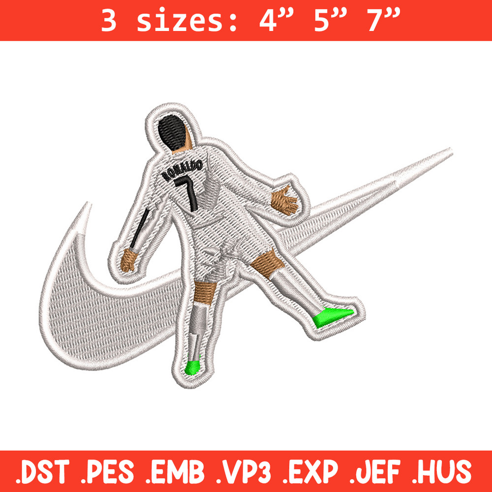 Nike ronaldo embroidery design, Ronaldo embroidery, Nike design, Embroidery shirt, Embroidery file, Digital download.jpg