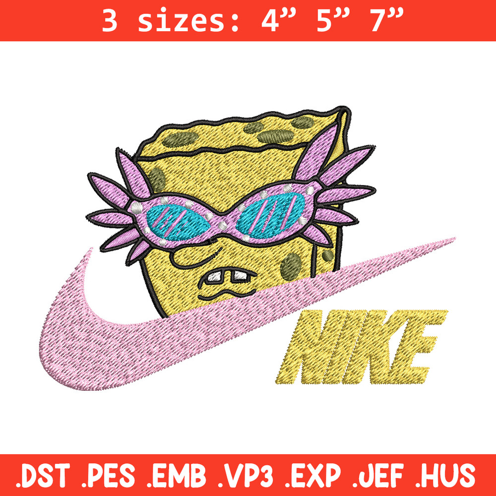 Nike spongebob Embroidery Design, Nike Embroidery, Brand Embroidery, Embroidery File, Logo shirt, Digital download.jpg