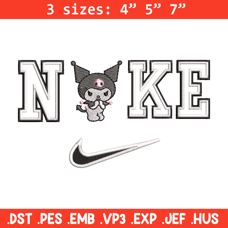 Nike x kuromi embroidery design, Kuromi embroidery, Nike design, Embroidery shirt, Embroidery file,Digital download.jpg