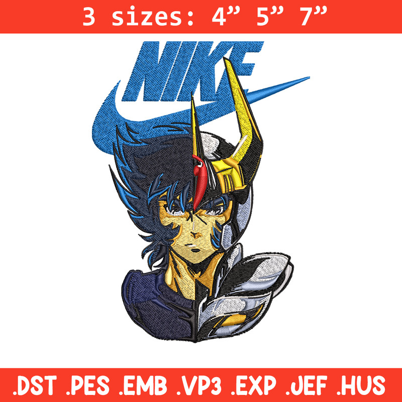 Saint seiya Nike Embroidery design, saint seiya Nike Embroidery, Nike design, Embroidery file, Instant download..jpg