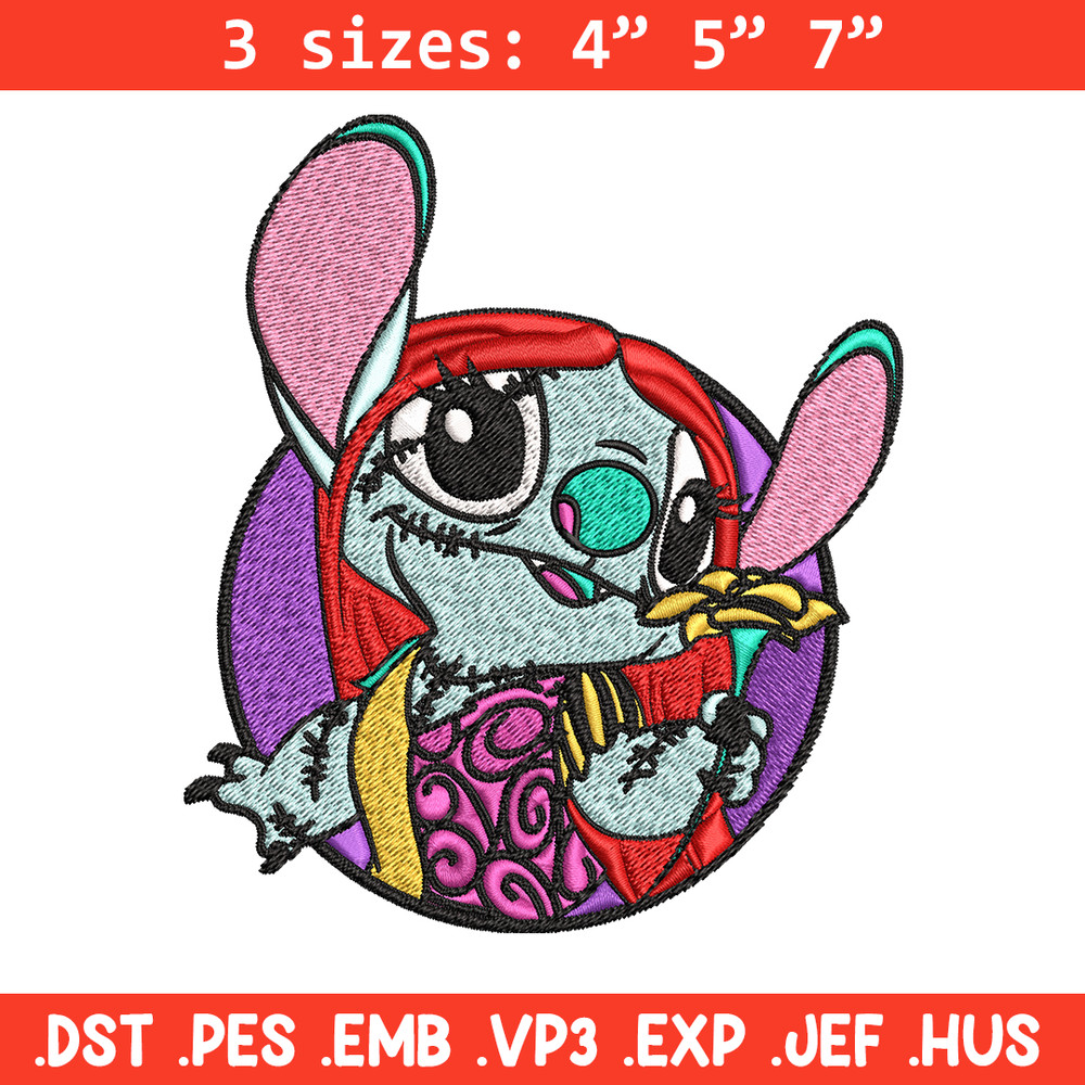 Sally Stitch Embroidery, Sally Stitch halloween Embroidery, cartoon design, Embroidery File, Digital download..jpg