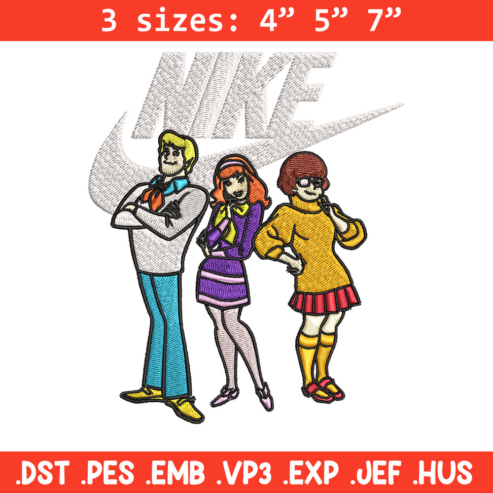 Scoopy doo Nike Embroidery design, Cartoon Embroidery, Nike design, Embroidery file, cartoon shirt, Instant download..jpg