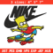 Simpson funny Nike Embroidery design, Simpson cartoon Embroidery, Nike design, Embroidery file, Instant download..jpg