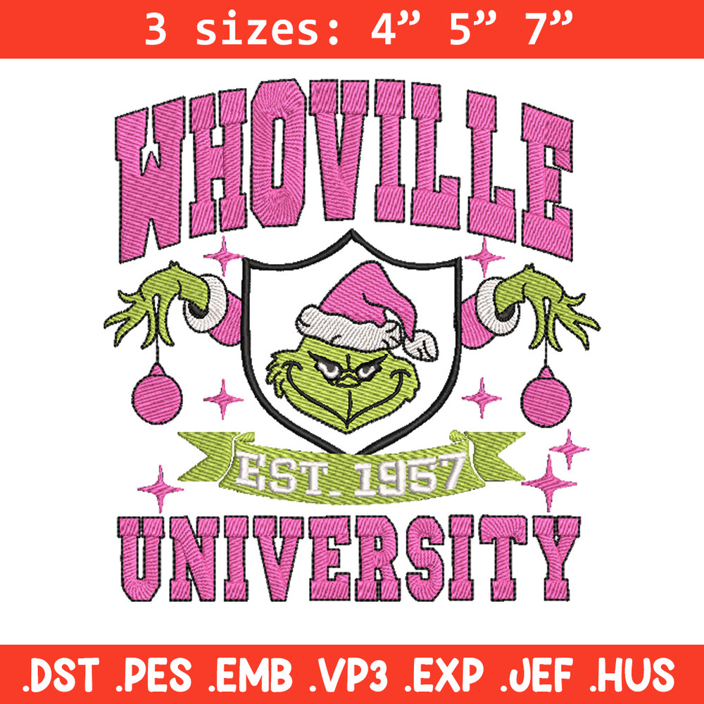Whoville est1957 embroidery design, Grinch embroidery, Chrismas design,Embroidery shirt,Embroidery file,Digital download.jpg